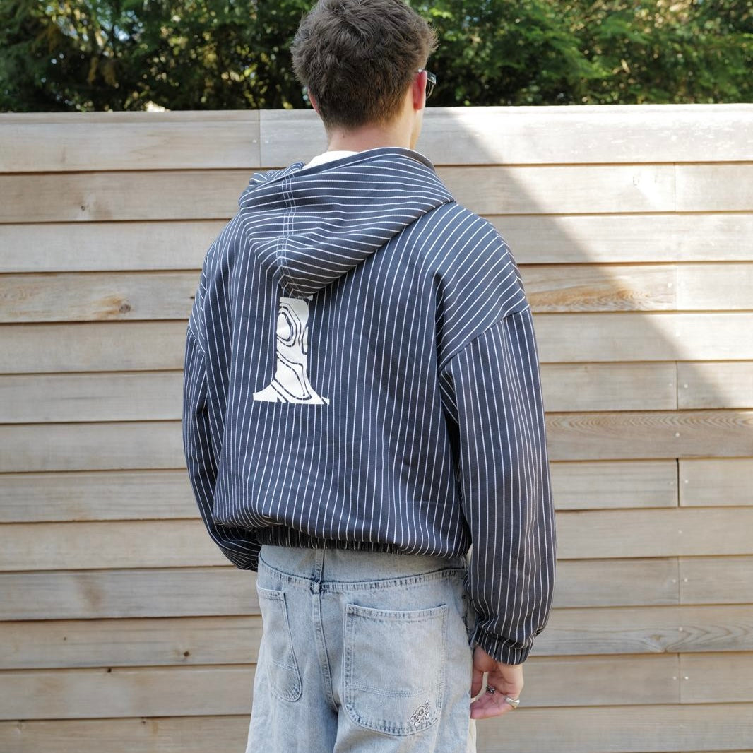 The Inverse Pinstripe Hoodie